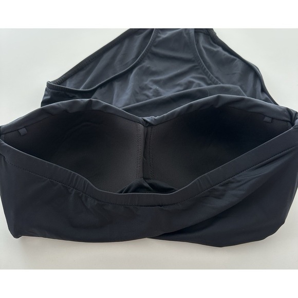 Rebecca Minkoff Swimsuit One Piece 10 Black Elegant Minimalist Resort Jeweled - Picture 3 of 8